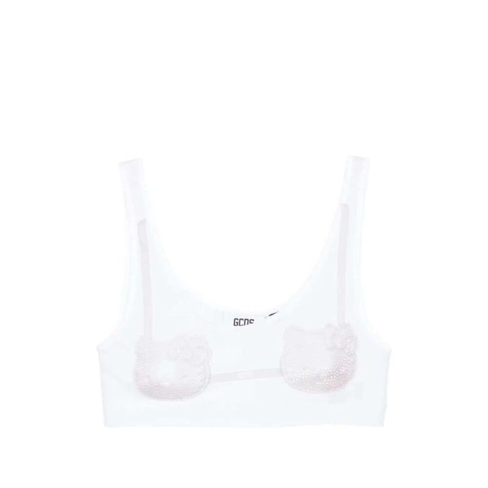 Gcds Women Gcds X Hello Kitty Crystal-Decorated Top